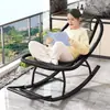 Mecedora, Sillón reclinable, Silla de ocio para el hogar, Mecedora arcoíris, Silla de ocio para patio, Silla de balcón de ratán, Sillón perezoso para sala de estar