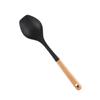 Utensilios de cocina de silicona con mango de madera, 13 piezas, aptos para barriles de almacenamiento, utensilios de cocina, cuchara de cocina antiadherente.