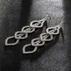 Pendientes Largos Grandes Sexy Exagerados para Discoteca Pendientes Elegantes de Novia Borla Personalidad Pendientes de Pedrería E525