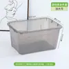 Caja de Almacenamiento Transparente Negra de Tapa Abierta para el Hogar, Caja Organizadora de Ropa Engrosada de Gran Capacidad, Caja de Almacenamiento de Plástico para Snacks