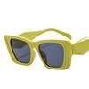 Gafas de Sol Ojo de Gato Marco Grande 2022 Cuadradas Retro Estilo Europeo y Americano Forma Cóncava Sexy Aspecto Adelgazante Gafas de Sol Modernas