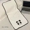 Traje de toalla de terciopelo de coral de panda, toalla de baño, sombrero lindo de dibujos animados para secar el pelo, falda de baño absorbente, engrosado, juego de tres piezas