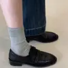 Mocasines Británicos de Velcro para Mujer 2026 Otoño Nuevo Retro Commute Zapatos Pequeños de Cuero Tacón Grueso Suela Suave Zapatos de Commute