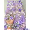 Vestido Francés Lentejuelas 3D Vestido de Boda Tela de Encaje Lentejuelas Nupciales Tela de Encaje