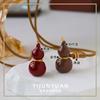 Nuevo Retro Simple Gota Calabaza cadena de suéter Moda de alta gama Lujo ligero Elegante Todo combina Collar Largo Guofeng