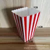 Caixas de Pipoca Mais Vendidas Transfronteiriças, Caixas de Doces, Caixas de Embalagem Criativas Vermelhas e Brancas, Caixas de Lanches para Festas Aniversários Cinema Shoppings