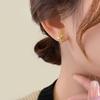 Brincos de camélia de diamante pequeno requintados, estilo coreano feminino, design moderno, brincos de flor de menina doce e super fada de alta qualidade