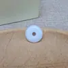 Colgante de hebilla de seguridad de imitación de jade de vidrio de Buda Guanyin al por mayor, collar de cuerda roja tejida a mano, accesorios de joyería, colgante