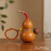 Peça de Mão de Cabacinha Natural para Alívio do Estresse, Brinquedo Portátil para Fidgeting, Pingente Versátil para Bolsa, Decoração de Escritório