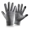 Luvas para Outono e Inverno, Quentes ao Ar Livre de Lã à Prova de Vento para Esqui com Tela Sensível ao Toque Esportivas Grossas para Homens e Mulheres, Ciclismo Adulto Antiderrapantes e à Prova de Frio