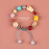 Ágata natural jade moda nacional Mori artístico fresco nicho personalidad combinable temperamento lujo ligero pulsera de borlas de anillo único