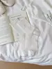 Medias de Seda Sin Costuras con Lazo de Estilo JK de Verano para Mujer, Calcetines de Media Pantorrilla, Calcetines Holgados Finos Calados con Forma de Corazón Estilo Japonés para Verano