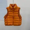 Chaqueta de Plumón Pinghu 2026 Otoño/Invierno Nuevo Estilo 90% Plumón de Pato Blanco Chaleco de Punto Patchwork Moda Chaleco para Mujer