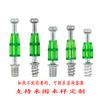 Conector três em um para móveis tipo Haste de Diamante, roda excêntrica perfuradora, acessórios de montagem para cama, guarda-roupa, gaveta, placa de mesa