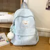 Mochila para Niña Estilo Curativo Cachorro Lindo Azul Leche Mate, Estilo Dulce y Adorable de Mejor Amiga para Viajes y Compras
