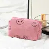 Nueva bolsa de maquillaje de pana de tres piezas para mujer estilo ins gran capacidad labial maquillaje teléfono móvil clutch portátil estuche para lápices