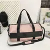 Bolsa de Ginástica Transfronteiriça Grande Capacidade Bolsa Duffel de Viagem Avançada Multifuncional Compartimento Independente para Sapatos Bolsa de Armazenamento para Natação Férias
