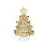 Artesanías de Cristal Árbol de Navidad Regalo Festivo Polvo de Jade Verde Mini Árbol Escritorio Sala de Estar Micro Paisaje Mini Adornos