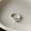 Anel Simples de Coração de Amor para Mulheres, Design Elegante e Moderno, Anel Aberto, Versátil para o Dia a Dia, Anel de Dedo com Banda Lisa em Formato de Coração