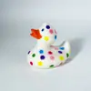 Comercio Exterior en stock Pato Grande de Vinilo de 9cm Pato Unicornio Leopardo Flotante en el Agua Chirriante Juguete para Niños Pato de Baño