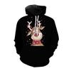 2021 Nuevo de Moda Dibujos Animados Navidad Moda Impresión Digital 3D Sudadera con Capucha Casual para Hombres y Mujeres