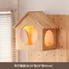 Accesorios para Marco de Escalada para Gatos con Tablero Perforado para Apartamentos Pequeños, Escalera de Escalada para Gatos que Ahorra Espacio, Casa para Gatos Montada en la Pared, Estante Integrado para Gatos, Tabla de Salto para Gatos