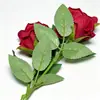 Flores artificiales rosa perla para ambiente del Día de San Valentín, decoración de boda, pared de rosas, decoración de rosa artificial de terciopelo