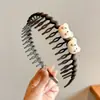 Nueva diadema de alta gama 2026, peine para el cabello estilo Maillard para peinar y arreglar los cabellos sueltos, accesorio para el cabello de uso diario estilo coreano para usar al aire libre