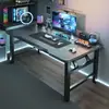 Escritorio de computadora, escritorio para juegos en casa, escritorio plegable simple para dormitorio, escritorio de trabajo, escritorio de estudio para estudiantes, escritorio de oficina