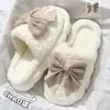 Pantuflas de algodón para mujer postparto para otoño e invierno 2026, nuevas pantuflas de algodón de felpa cálidas y silenciosas para el hogar en interiores, de dibujos animados