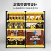 Estantería de acero, adecuada para uso doméstico, balcón y cocina; estantería de almacenamiento de varios niveles, engrosada, de pie, diseñada para colocarse contra una pared para un almacenamiento eficiente