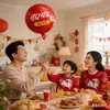 Globos de Papel de Aluminio Personalizables con Imágenes, Ambiente Festivo de Coca-Cola para Celebraciones de Año Nuevo, Regalos Promocionales para Centros Comerciales