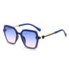 2024 Nueva Tableta Gafas de Sol Retro Transparentes para Mujer Gafas Europeas y Americanas de Moda Anti-UV