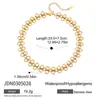 Collar Jieding de Acero de Titanio y Zirconia, Cadena para Clavícula de Lujo Ligero Nicho No se Desvanece, Joyería de Oro de 18K, Accesorios Transfronterizos de Acero Inoxidable