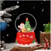 Bola de Nieve Automática Bola de Cristal Decoración del Hogar Carrusel Caja de Música, Exquisita Caja de Música como Regalo de Cumpleaños para Niños