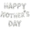 Balão de Letra Feliz Dia das Mães 16 polegadas Conjunto Happymothersday Decorações de Atmosfera Festiva