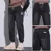 Pantalones de Mezclilla Lavada para Hombre Marca de Moda Sueltos Tallas Grandes Joggers Primavera Nuevos Casual Harem Primavera Otoño Nuevos Pantalones Largos