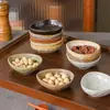 Plato para salsa, plato para condimentos, plato para salsa de soja, plato para snacks, plato de cerámica rústico retro, vajilla de estilo japonés de forma irregular, plato pequeño de cerámica para guarniciones