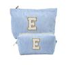 Bolsa de Hombro de Pana con Letras Transfronteriza de Amazon, Bolsa Bordada de Toalla, Bolsa de Almacenamiento para Neceser, Material de Pana