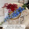 Delphinium francés de 1,4 m, flor artificial para arreglos florales caseros, camino de boda, decoración de alta calidad, hotel, flor falsa suave