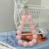 Cordão para Celular Corrente para Celular Curta Estilo Ins Contas de Cristal Macaron Corrente para Pendurar Sling Pingente Ccd Modelo Popular Feminino