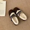 2026 Novos Sapatos Mary Jane Estilo Ballet Quadrados com Laço Femininos de Corte Baixo Versáteis Pequenos de Couro Sapatos Individuais