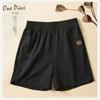 Shorts Blancos de Lino y Algodón de Cintura Alta para Mujer Verano Nuevo Pantalón Recto Holgado Casual Combinable Deportivo Hot Pants Delgados