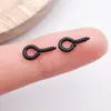 Uñas Ojo de Oveja Pintadas de Metal, Uñas Cuerno de Oveja Pintadas con Spray de Colores, Tornillos de Colores, Piezas de Accesorios para Manualidades, Colgantes para Llaveros