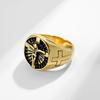 Fabricantes de origen Viento europeo y americano acero titanio cruz retro anillo de hombre comercio electrónico transfronterizo joyería generación puntual