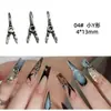 Arte de Uñas Estilo Punk Joyería de Remaches Aleación Forma de X Forma de Y Cruz Oscura Metal Calcomanías para Uñas Diamante Accesorios para Uñas Portátiles