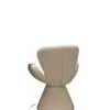 Banqueta de maquiagem estilo creme, banqueta de toucador popular online, cadeira para penteadeira de quarto de casa, cadeira criativa em formato de concha giratória de designer