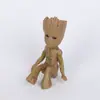 Vaso de Flores Homem Árvore Groot Edição de Bolso Pequeno Homem Árvore Bebê Guardião da Galáxia Feito à Mão Madeira Brasileira Plantas em Vasos Enfeites