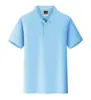 Polo Liso de Cor Sólida para Trabalho, Feito Sob Medida com Impressão de Logo, Camisas Culturais, Roupas de Trabalho Personalizadas, Bordado de Manga Curta