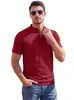 Estação Independente Roupa Masculina Transfronteiriça Verão Gola Polo Algodão Pérola Sarja Tamanho Grande Cor Sólida Respirável Casual Manga Curta